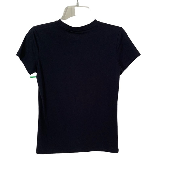 NEW Vince Essential Pima Cotton Crewneck T Shirt Top Black XS - Picture 7 of 11